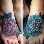 Tattoos - Flower Feet - 106338